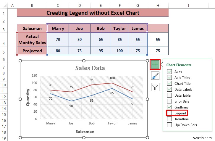 วิธีสร้างคำอธิบายใน Excel โดยไม่ต้องใช้แผนภูมิ (3 ขั้นตอน)