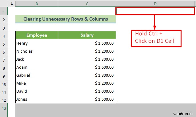 วิธีตั้งค่าจุดสิ้นสุดของสเปรดชีต Excel (3 วิธีที่มีประสิทธิภาพ)