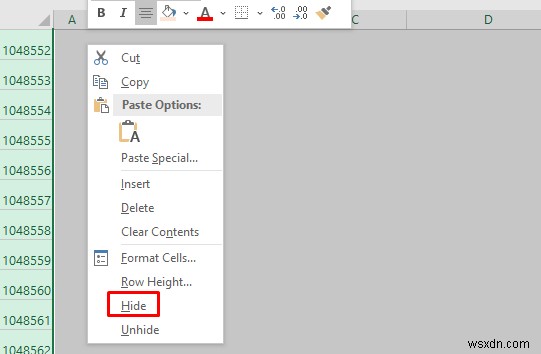 วิธีจำกัดจำนวนแถวใน Excel (วิธีที่มีประสิทธิภาพ 3 วิธี)