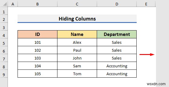 วิธีจำกัดคอลัมน์ใน Excel (3 วิธีด่วน)