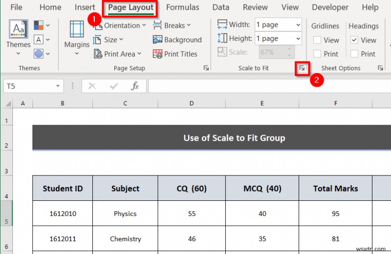 วิธีขยายสเปรดชีต Excel ให้พิมพ์เต็มหน้า (5 วิธีง่ายๆ)