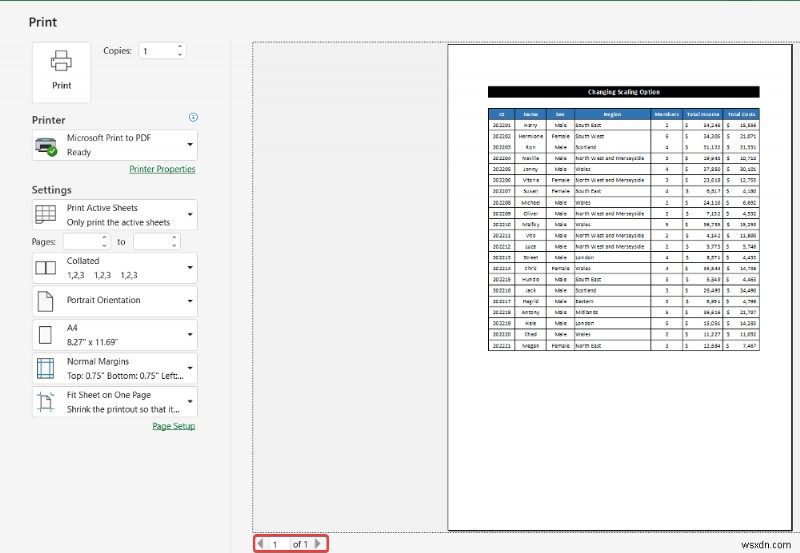 วิธีการจัดคอลัมน์ทั้งหมดในหน้าเดียวใน Excel (5 วิธีง่ายๆ)