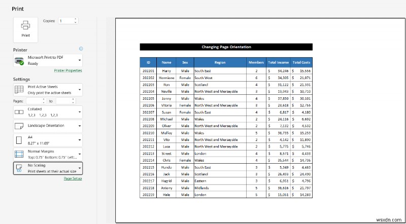 วิธีการจัดคอลัมน์ทั้งหมดในหน้าเดียวใน Excel (5 วิธีง่ายๆ)