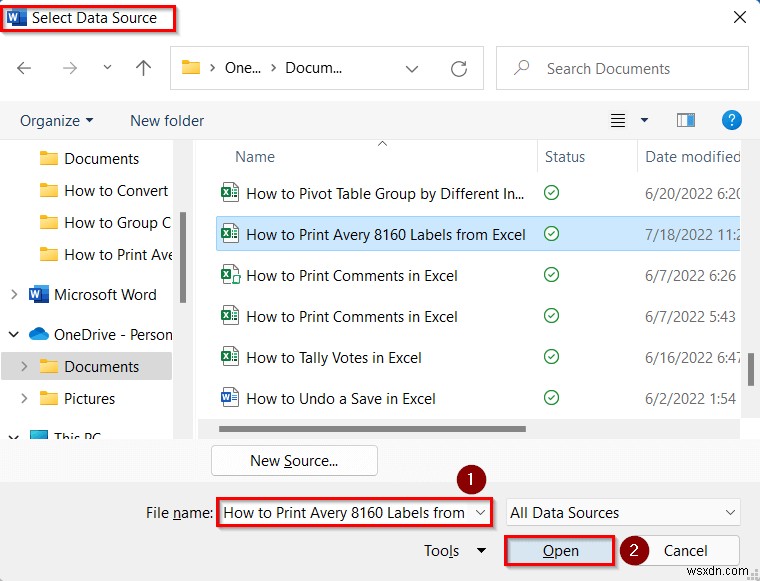 วิธีพิมพ์ป้ายชื่อ Avery 8160 จาก Excel (ด้วยขั้นตอนง่ายๆ)