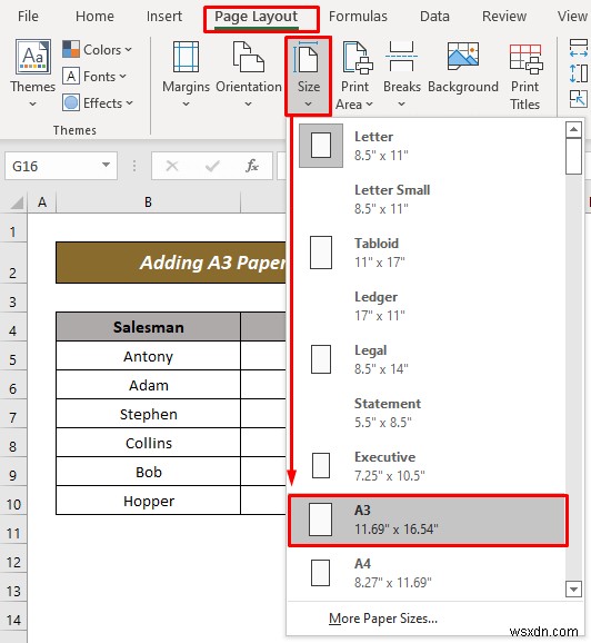 วิธีการเพิ่มขนาดกระดาษ A3 ใน Excel (2 วิธีด่วน)