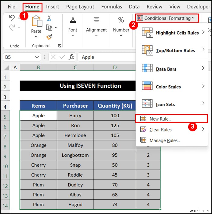 วิธีการสลับสีแถวตามกลุ่มใน Excel (6 วิธี)