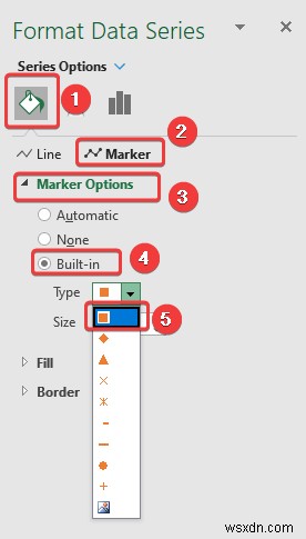 วิธีการเพิ่มตัวทำเครื่องหมายข้อมูลใน Excel (2 ตัวอย่างง่ายๆ)