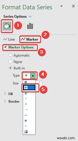 วิธีการเพิ่มตัวทำเครื่องหมายข้อมูลใน Excel (2 ตัวอย่างง่ายๆ)