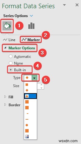 วิธีการเพิ่มตัวทำเครื่องหมายข้อมูลใน Excel (2 ตัวอย่างง่ายๆ)