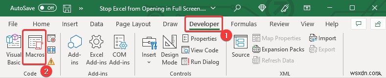 ฉันจะหยุด Excel ไม่ให้เปิดแบบเต็มหน้าจอได้อย่างไร (4 วิธี)