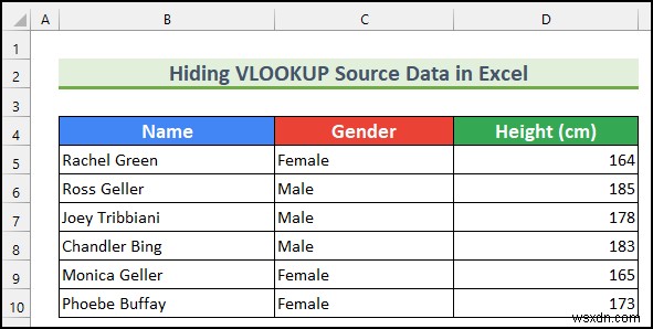 วิธีการซ่อน VLOOKUP แหล่งข้อมูลใน Excel (5 วิธีง่ายๆ)