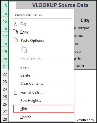 วิธีการซ่อน VLOOKUP แหล่งข้อมูลใน Excel (5 วิธีง่ายๆ)