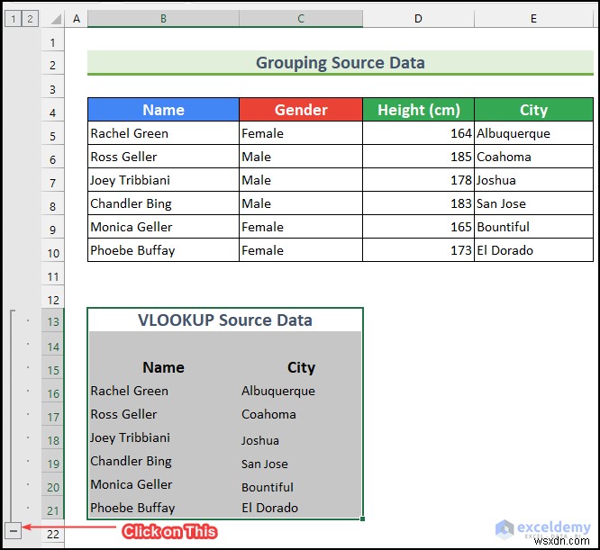 วิธีการซ่อน VLOOKUP แหล่งข้อมูลใน Excel (5 วิธีง่ายๆ)