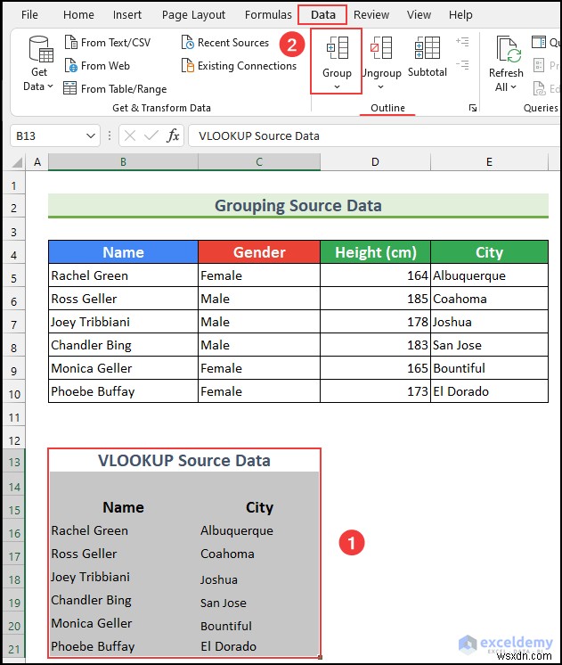 วิธีการซ่อน VLOOKUP แหล่งข้อมูลใน Excel (5 วิธีง่ายๆ)