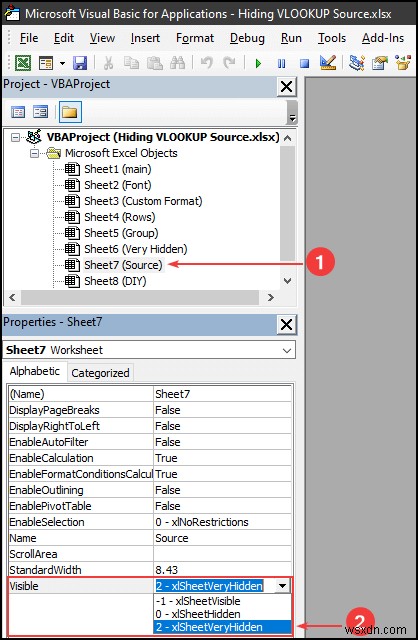 วิธีการซ่อน VLOOKUP แหล่งข้อมูลใน Excel (5 วิธีง่ายๆ)