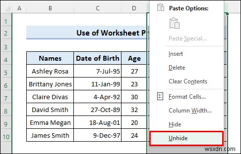 วิธีการซ่อนข้อมูลที่เป็นความลับใน Excel (5 วิธีง่ายๆ)