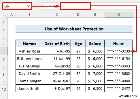 วิธีการซ่อนข้อมูลที่เป็นความลับใน Excel (5 วิธีง่ายๆ)