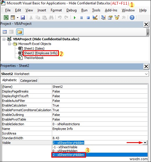 วิธีการซ่อนข้อมูลที่เป็นความลับใน Excel (5 วิธีง่ายๆ)