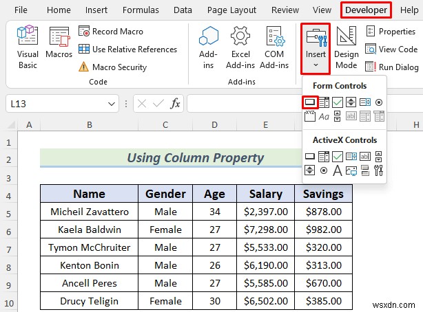 วิธีซ่อนคอลัมน์ด้วยปุ่มใน Excel (วิธีที่เหมาะสม 4 วิธี)