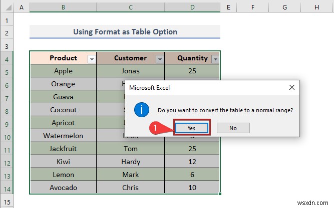 วิธีการเปลี่ยนสีแถวตามค่าของเซลล์ใน Excel