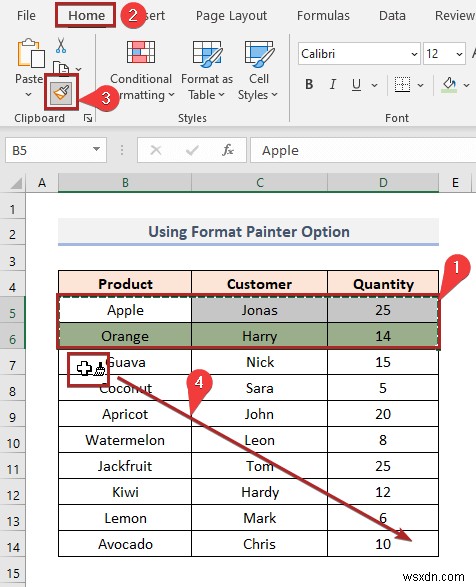 วิธีการเปลี่ยนสีแถวตามค่าของเซลล์ใน Excel