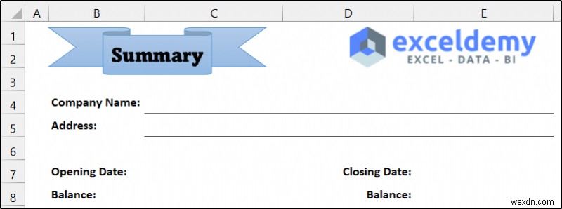 วิธีดูแลสมุดบัญชีแยกประเภทใน Excel (ด้วยขั้นตอนง่ายๆ)