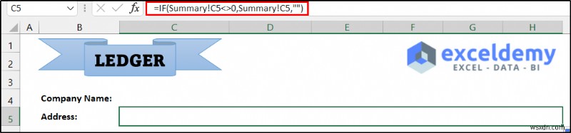 วิธีดูแลสมุดบัญชีแยกประเภทใน Excel (ด้วยขั้นตอนง่ายๆ)