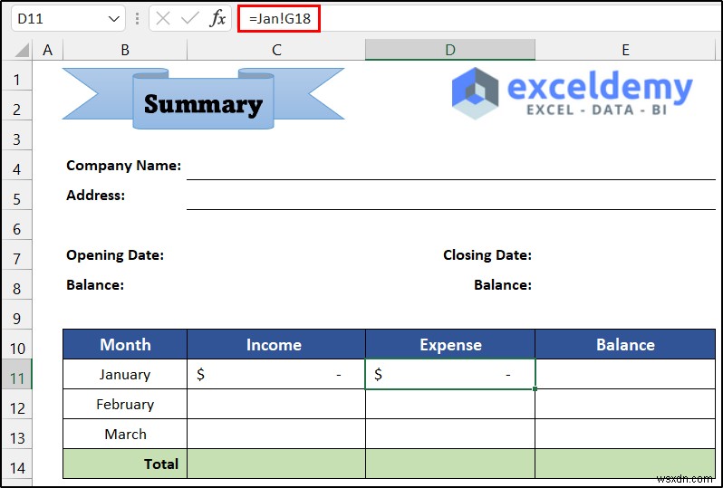 วิธีดูแลสมุดบัญชีแยกประเภทใน Excel (ด้วยขั้นตอนง่ายๆ)