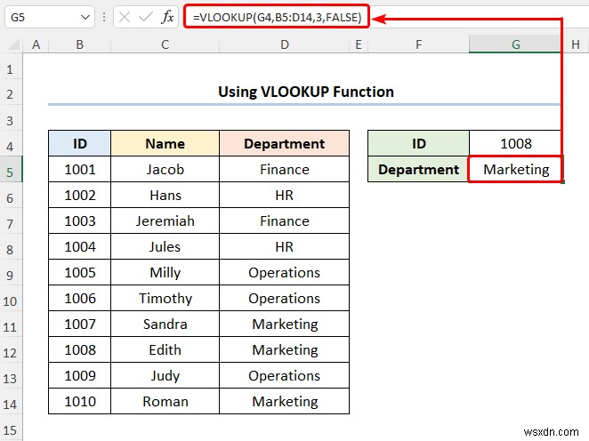 วิธีการแมปข้อมูลโดยใช้ VLOOKUP ใน Excel (4 วิธีด่วน)