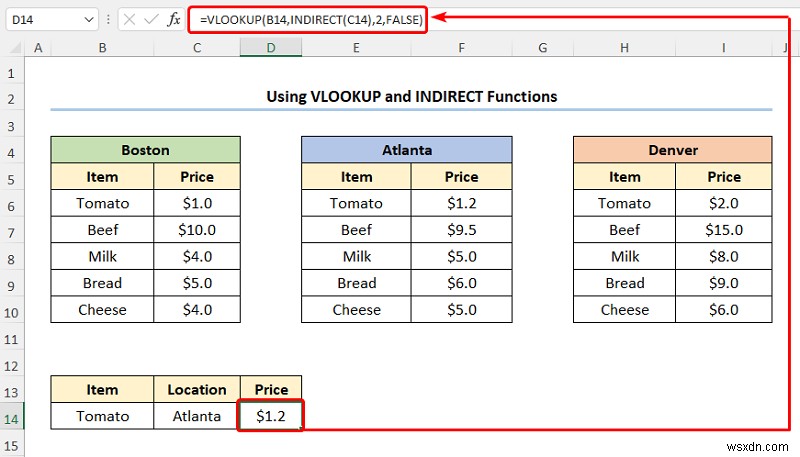 วิธีการแมปข้อมูลโดยใช้ VLOOKUP ใน Excel (4 วิธีด่วน)