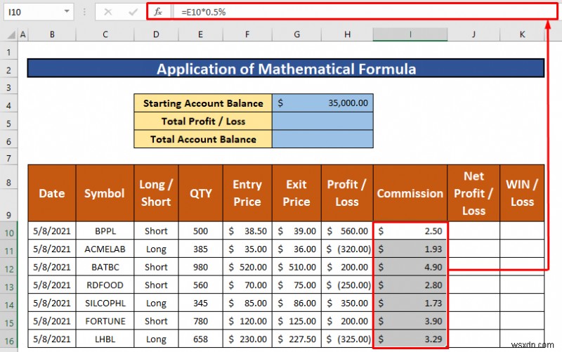 วิธีการสร้างบันทึกการซื้อขายใน Excel (ด้วยขั้นตอนง่ายๆ)