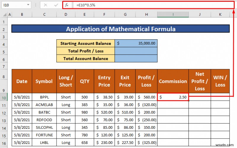 วิธีการสร้างบันทึกการซื้อขายใน Excel (ด้วยขั้นตอนง่ายๆ)