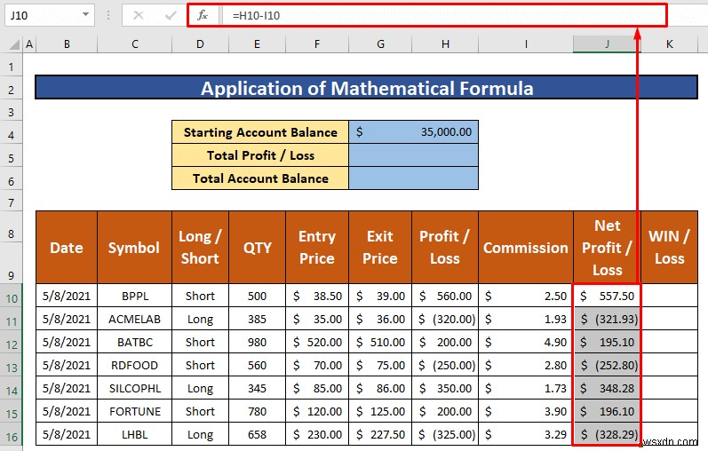 วิธีการสร้างบันทึกการซื้อขายใน Excel (ด้วยขั้นตอนง่ายๆ)