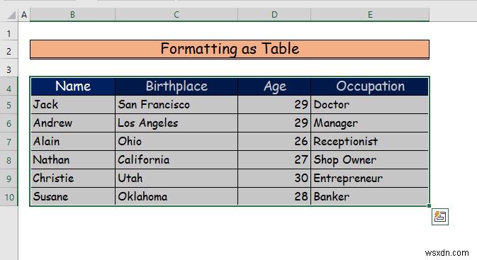 วิธีการแรเงาทุกแถวใน Excel (3 วิธี)