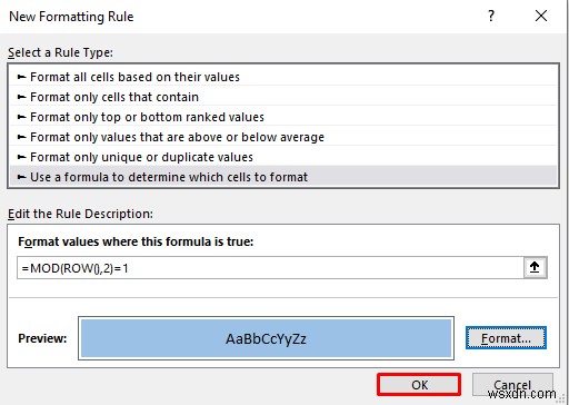 วิธีการแรเงาทุกแถวใน Excel (3 วิธี)