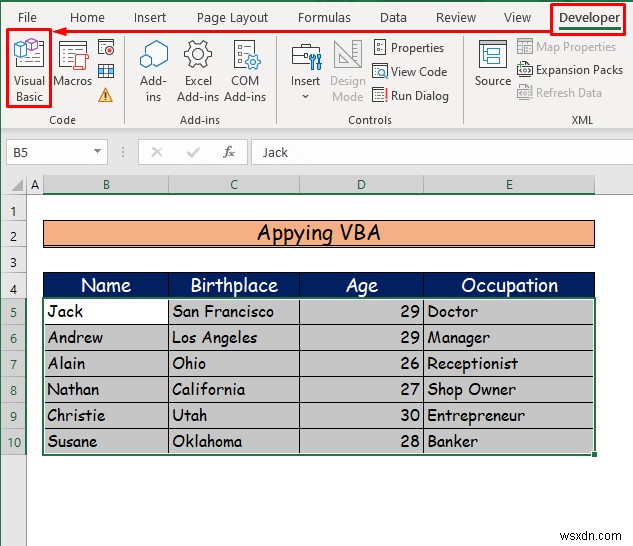 วิธีการแรเงาทุกแถวใน Excel (3 วิธี)