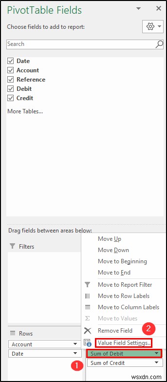 สร้างบัญชีแยกประเภททั่วไปใน Excel จากข้อมูลสมุดรายวันทั่วไป