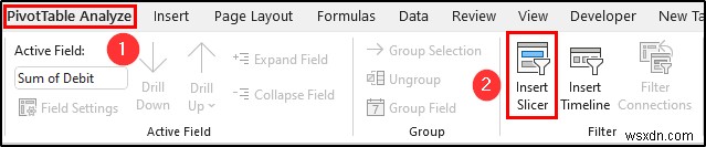 สร้างบัญชีแยกประเภททั่วไปใน Excel จากข้อมูลสมุดรายวันทั่วไป