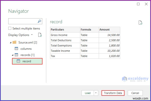 วิธีการเปิดไฟล์ XML ใน Excel สำหรับภาษีเงินได้ (2 วิธีง่ายๆ)