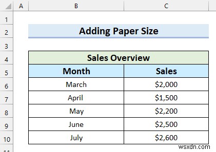 วิธีการเพิ่มขนาดกระดาษใน Excel (4 วิธีง่ายๆ)