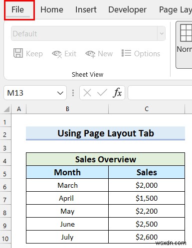 วิธีการเพิ่มขนาดกระดาษใน Excel (4 วิธีง่ายๆ)