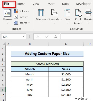 วิธีการเพิ่มขนาดกระดาษใน Excel (4 วิธีง่ายๆ)