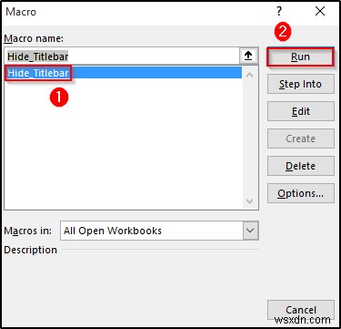 วิธีแสดงแบบเต็มหน้าจอโดยไม่มีแถบชื่อเรื่องใน Excel (3 วิธีง่ายๆ)