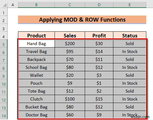 วิธีการเปลี่ยนสีแถวใน Excel โดยไม่ต้องใช้ตาราง (5 วิธี)