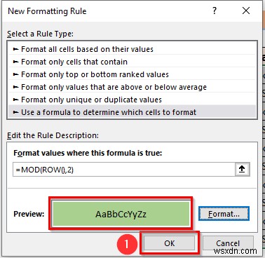 วิธีการเปลี่ยนสีแถวใน Excel โดยไม่ต้องใช้ตาราง (5 วิธี)