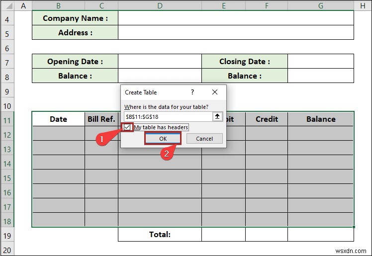 วิธีการสร้างบัญชีแยกประเภทใน Excel (ด้วยขั้นตอนง่ายๆ)