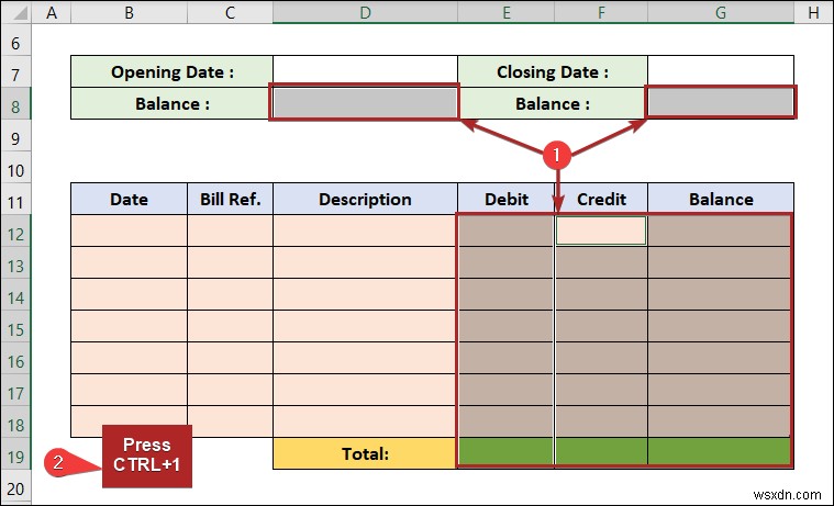 วิธีการสร้างบัญชีแยกประเภทใน Excel (ด้วยขั้นตอนง่ายๆ)