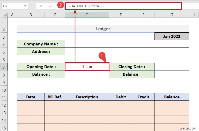 วิธีการสร้างบัญชีแยกประเภทใน Excel (ด้วยขั้นตอนง่ายๆ)