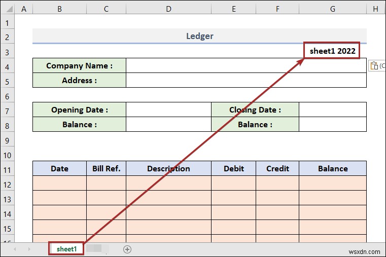 วิธีการสร้างบัญชีแยกประเภทใน Excel (ด้วยขั้นตอนง่ายๆ)