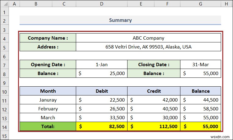 วิธีการสร้างบัญชีแยกประเภทใน Excel (ด้วยขั้นตอนง่ายๆ)